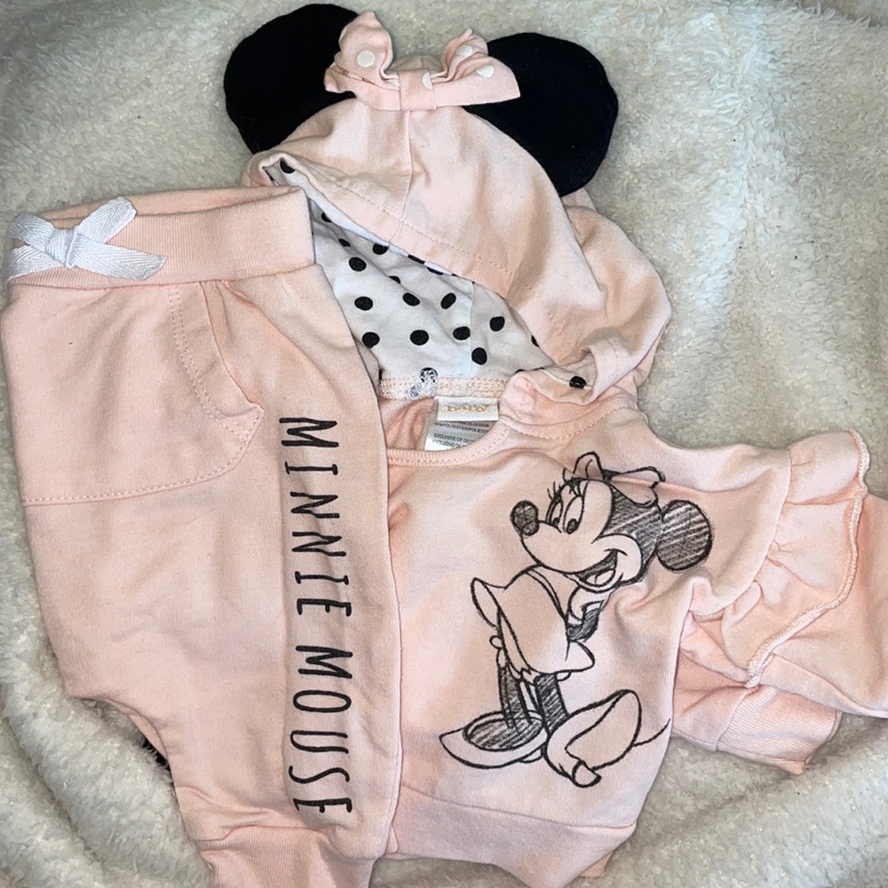 cute babygirl minnie mouse set